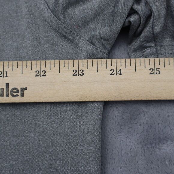 Greg Norman Shirt Mens L Gray Slit Chest Button Short Sleeve Collared Top - Picture 5 of 16